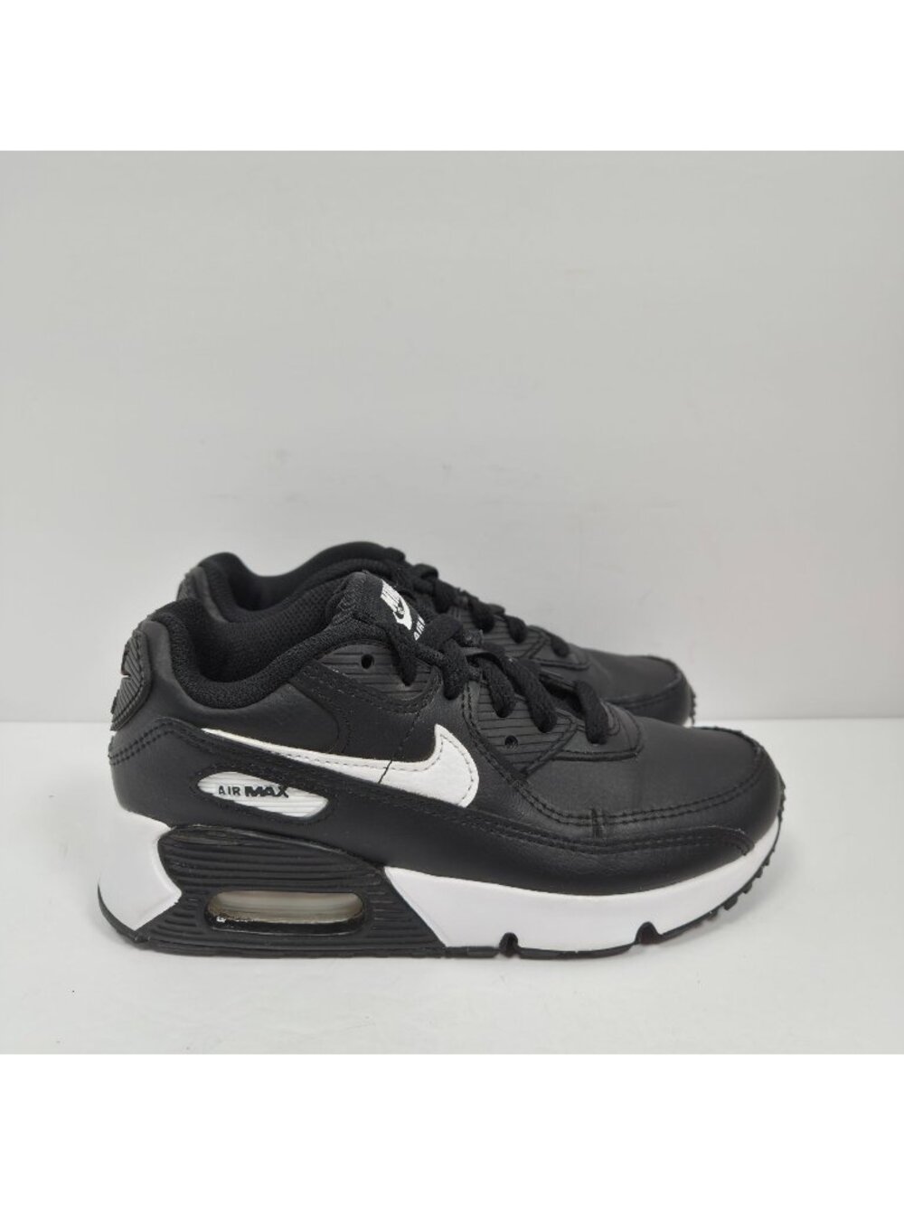 Nike Air Max 90 Easy On Kid's Black Sneakers CD6867-010 US Size 1Y